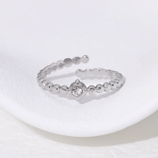 Geometric Open Ring – Front View