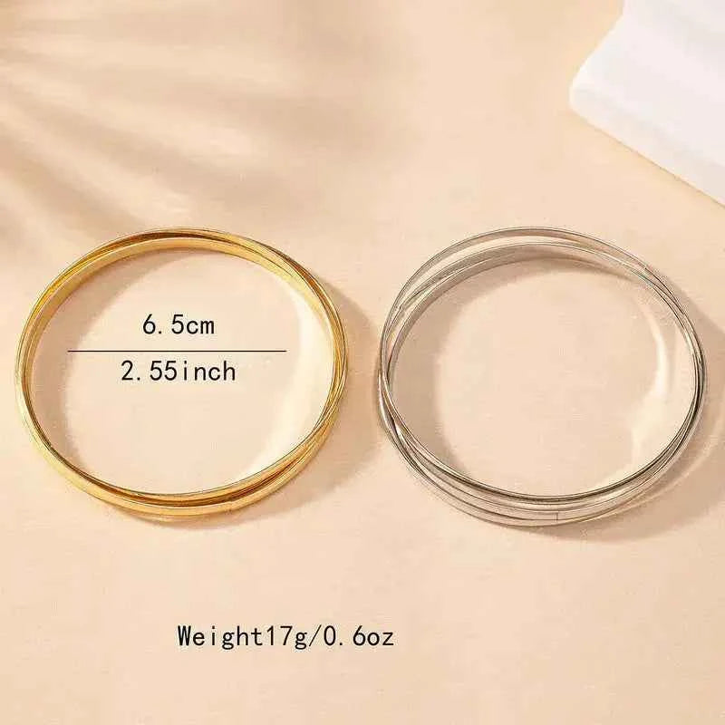 Simple Style Solid Color Iron Bangle – Elegant Women’s Jewelry