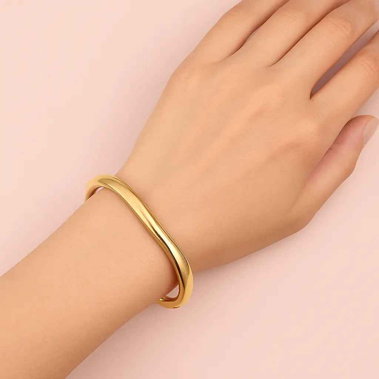 Simple Style Solid Color Alloy Bangle – Elegant Women’s Jewelry