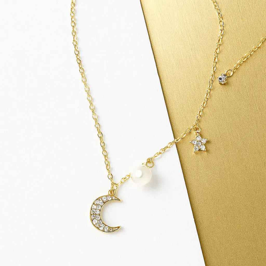 Star and Moon Pendant Necklace – Elegant Jewelry for All