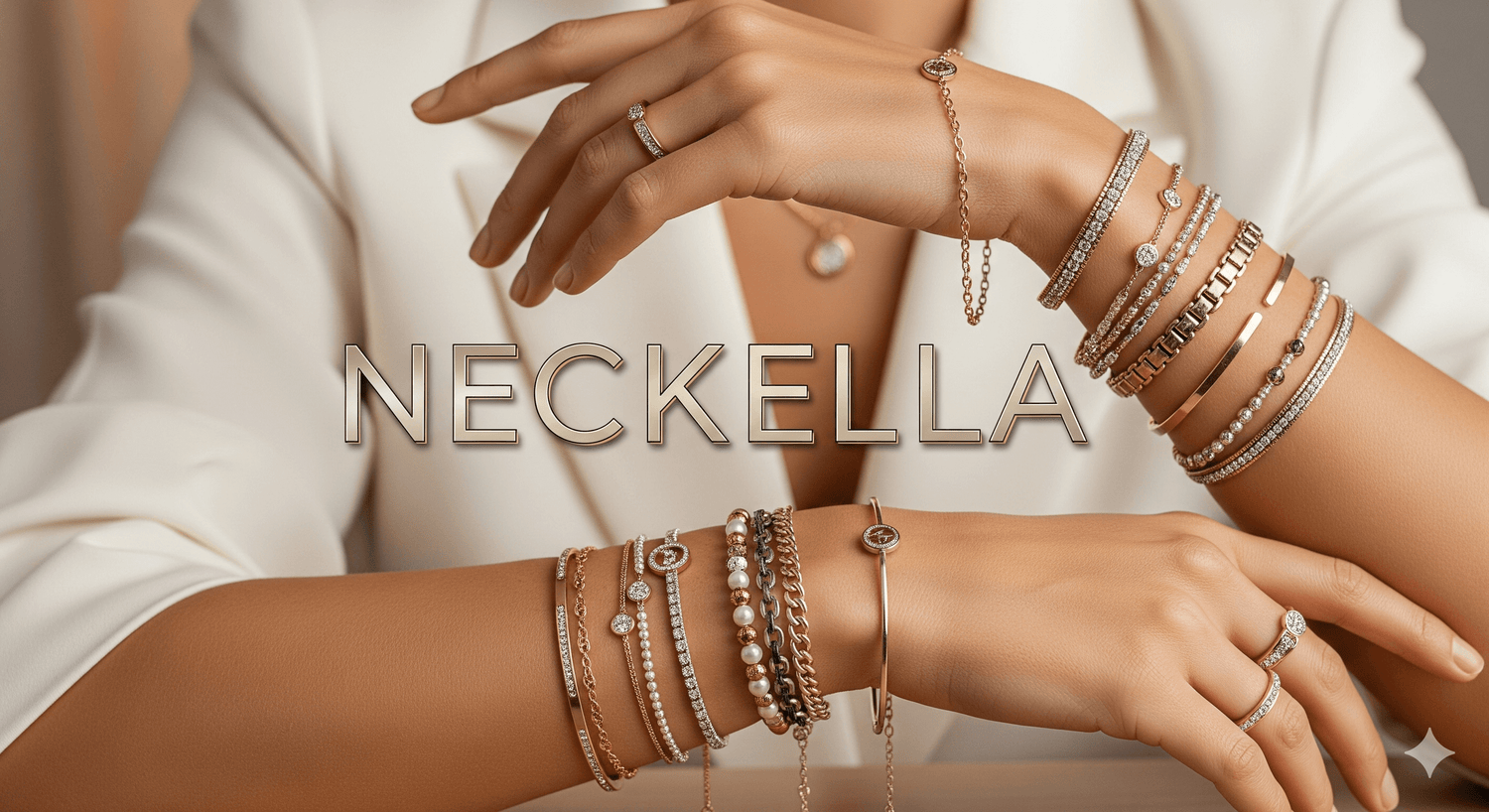 Stylish Neckella bracelets showcased on a hand, perfect for everyday wear and festive looks.
