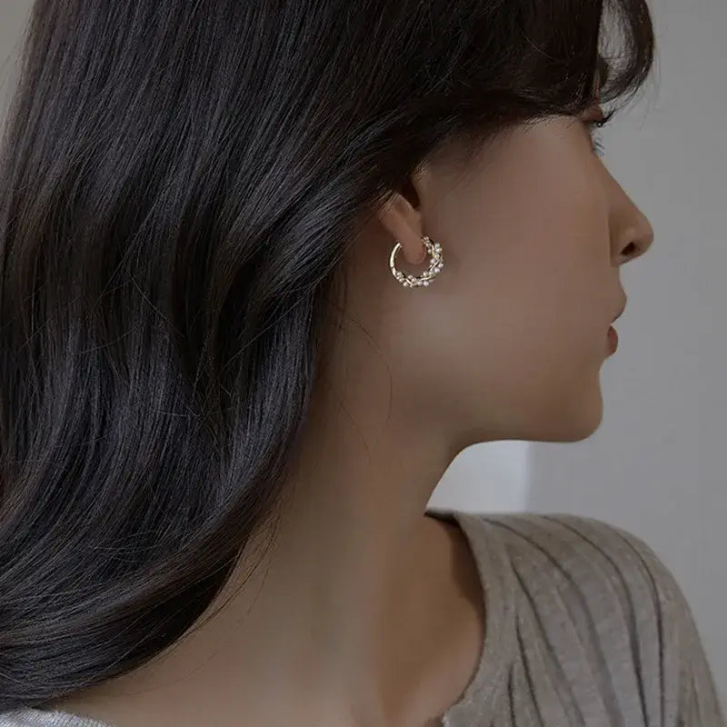 Elegant geometric beaded earrings for daily wear