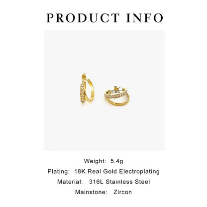 Women's geometric gold earrings stylish women’s jewelry