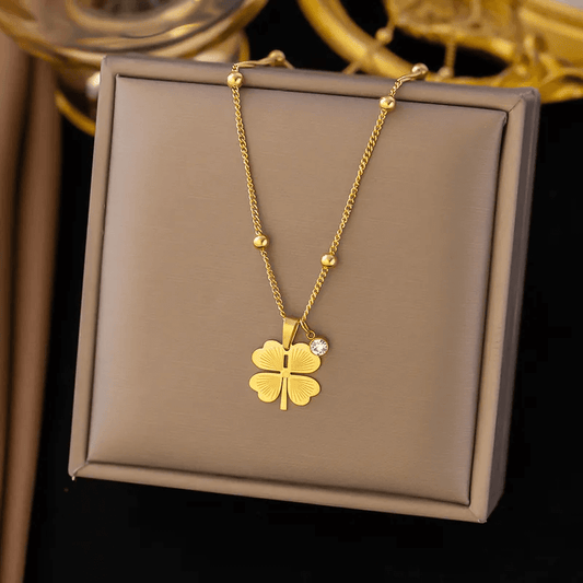 18K gold plated necklace ball bead chain close-up