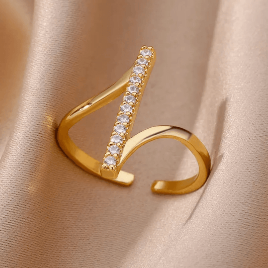 women's geometric ring gift box presentation