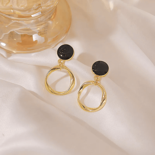 Simple Style Bow Knot Earrings with rhinestones and pearls