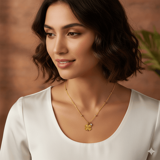 18K gold plated necklace minimalist everyday wear