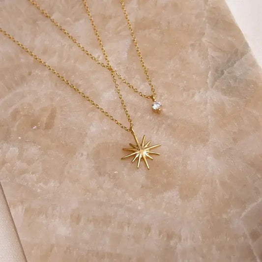 Elegant Star Layered Necklace for women’s everyday wear