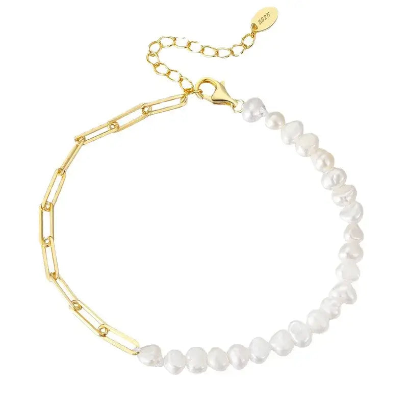 Women's sterling silver bracelet close-up view