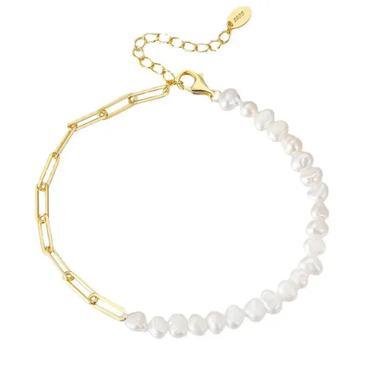 Women's sterling silver bracelet close-up view