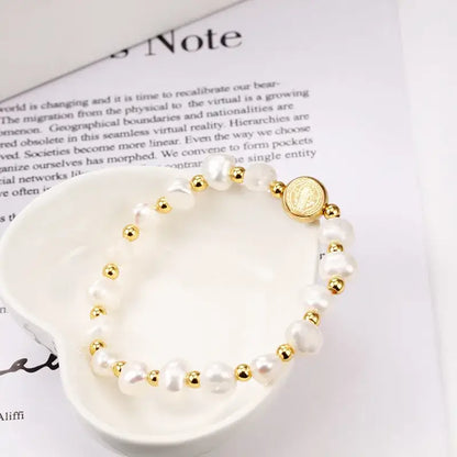 Fashion titanium steel bracelet – stylish beaded design