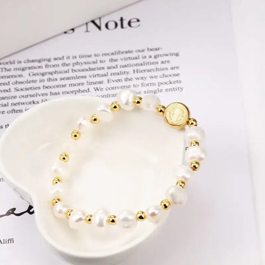 Fashion titanium steel bracelet – stylish beaded design