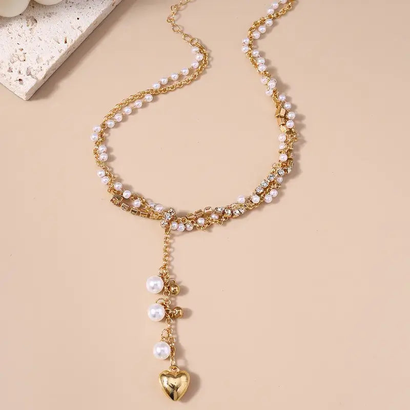 Bohemian heart necklace displayed in jewelry gift box