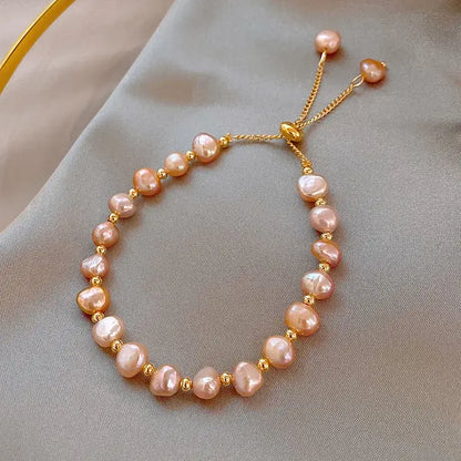 Minimal freshwater pearl bracelet – elegant women’s jewelry design