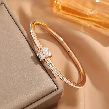 Gift packaging for Simple Round Titanium Steel Bangle