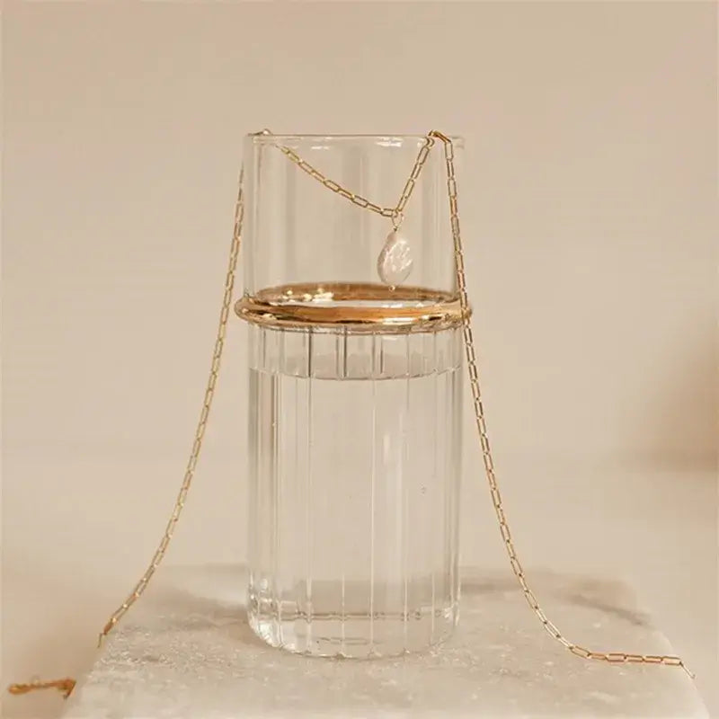 Close-up of Freshwater pearl water droplet necklace pendant