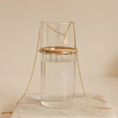 Close-up of Freshwater pearl water droplet necklace pendant
