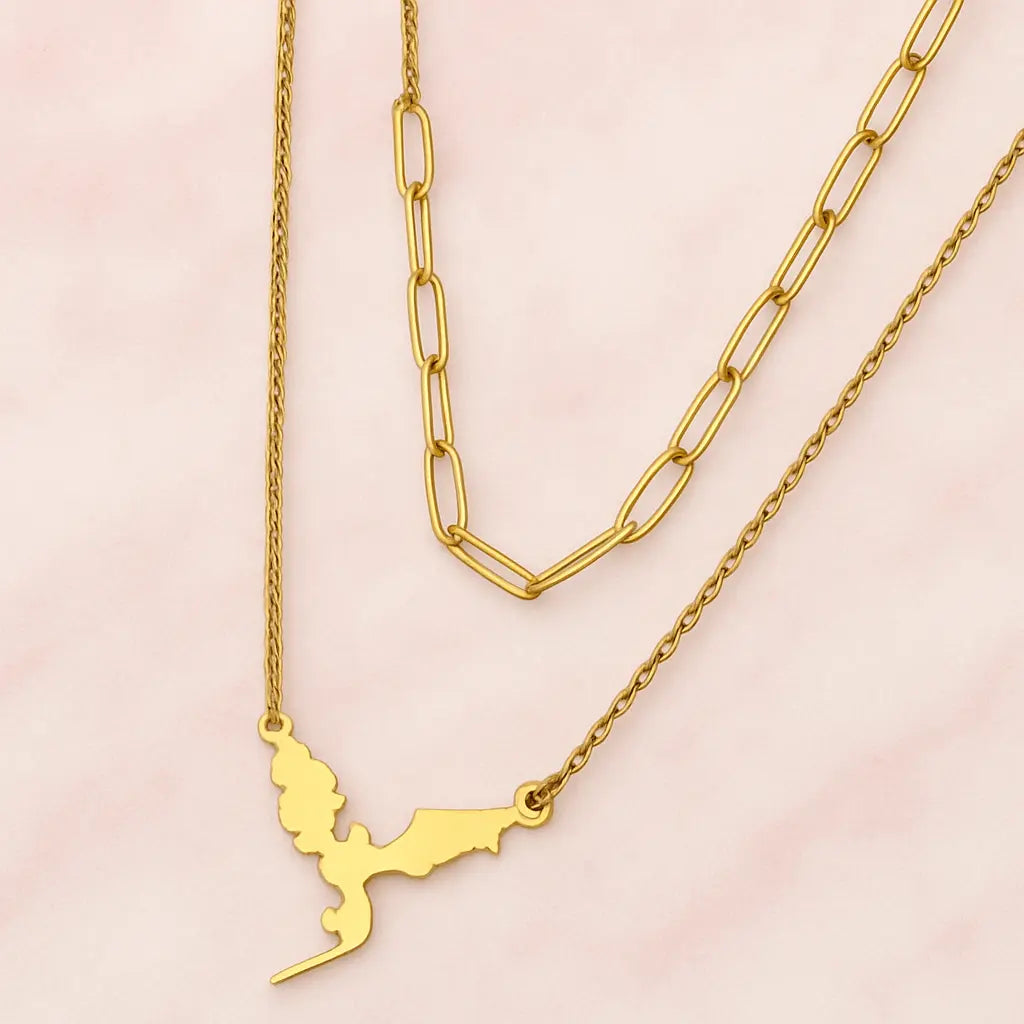 Bold Dragon Pendant Necklace streetwear style for daily wear