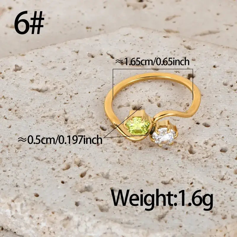 Titanium steel rings worn by model for beach style