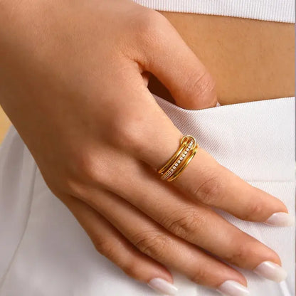Stainless steel rings for women, durable and stylish