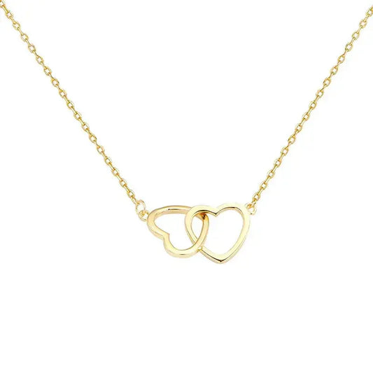 Minimalist Heart Necklace – 18K gold-plated stainless steel pendant