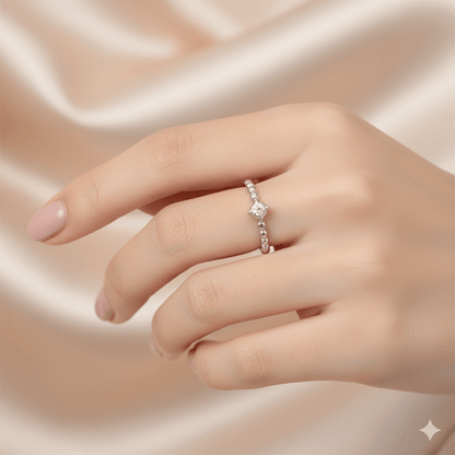 Geometric Open Ring – Worn on Finger