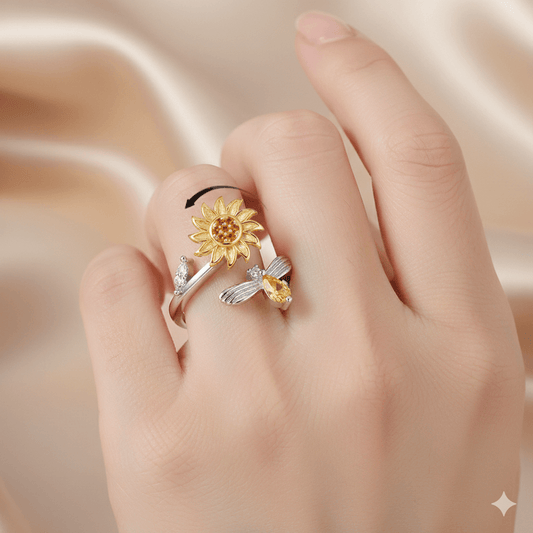Adjustable Elegant 18K Gold-Plated Open Ring for daily wear